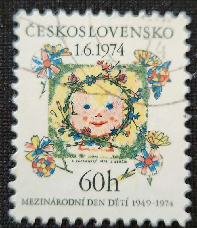 Stamp Ceskoslovensko 1974 The 25th International Children`s Day 60h