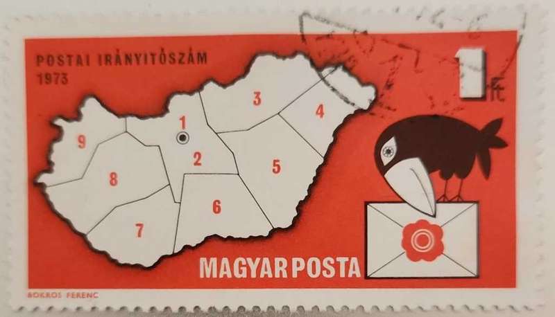Stamp Hungary 1973 Introduction of Postal Code System