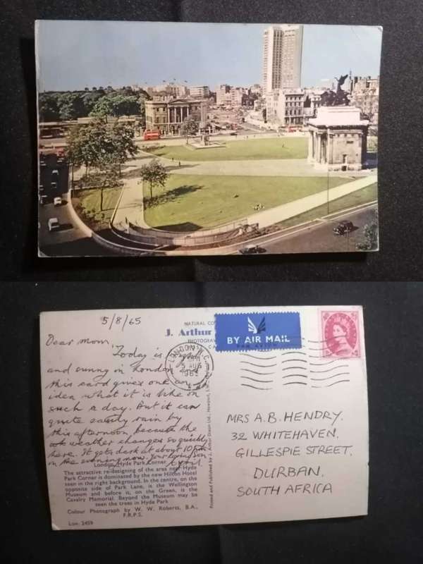 Post Card Used Postcard With postal History