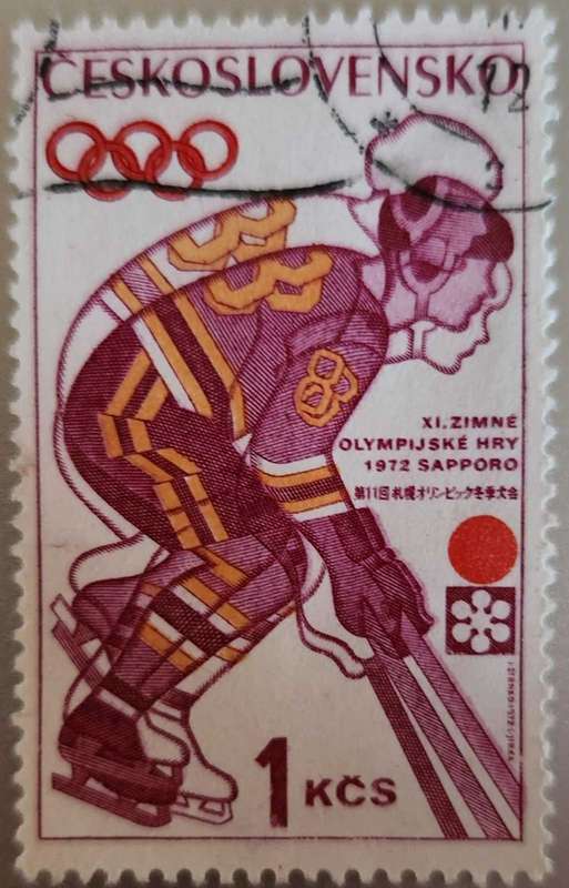 Stamp Ceskoslovensko 1972 Winter Olympic Games - Sapporo, Japan