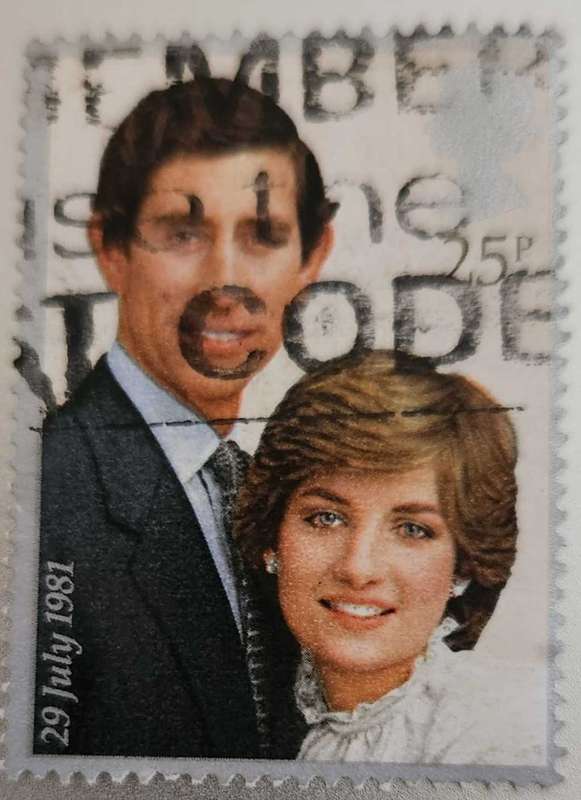 Stamps GB 1981 Wedding of Prince Charles and Lady Diana Spencer