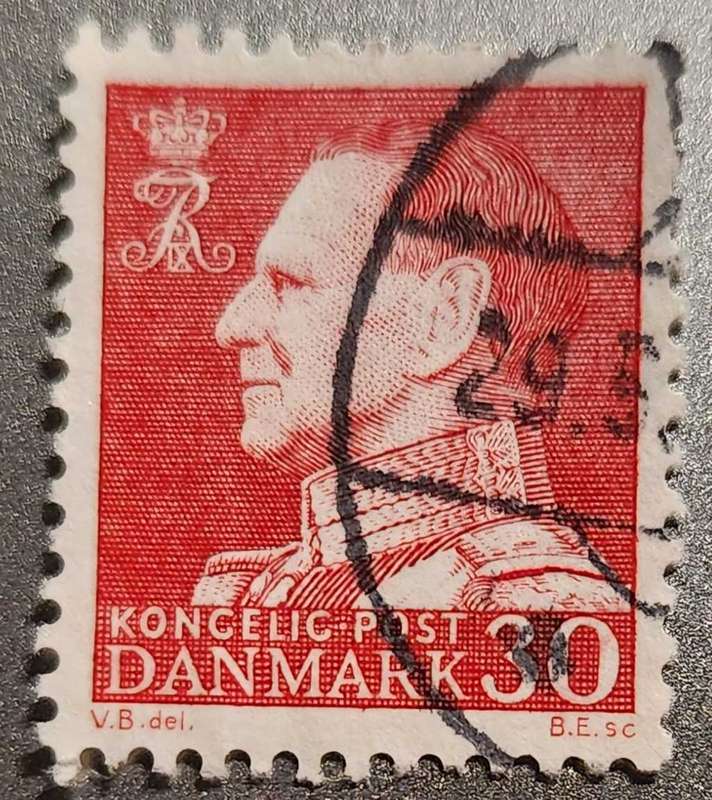 Stamps Denmark 1961 -1962 King Frederik IX