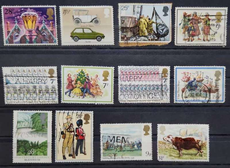 Stamps GB mixed card