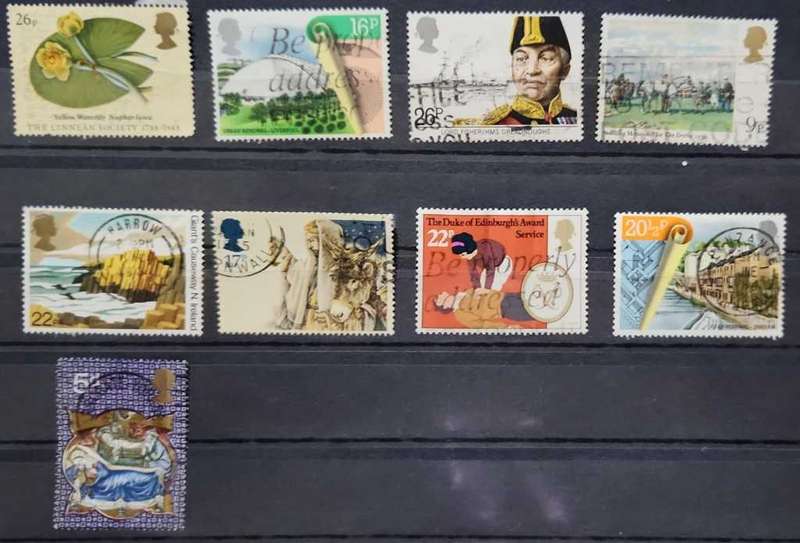 Stamps GB mixed card