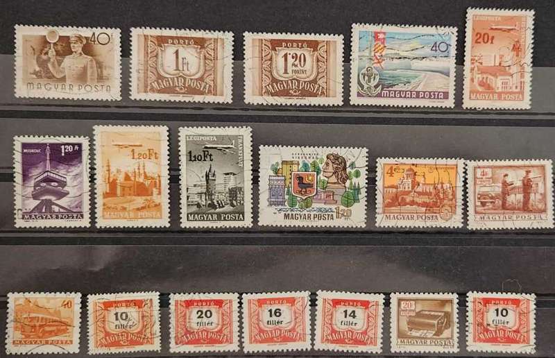 Stamps Magyar Posta Hungary mixed card