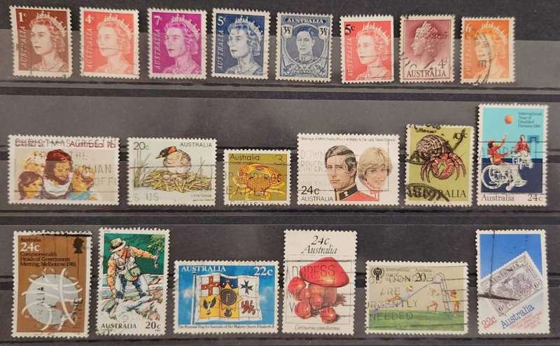Stamps Australia mixed card