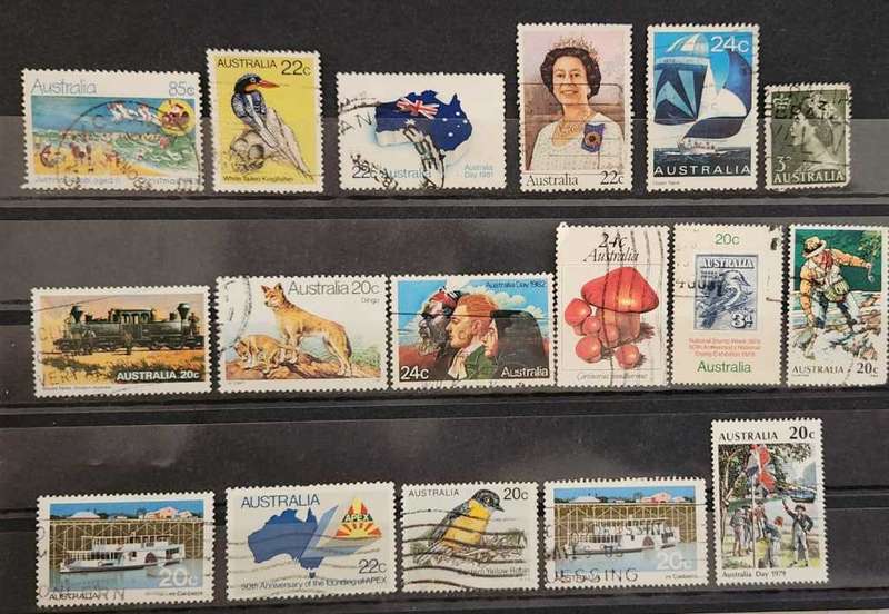 Stamps Australia mixed card