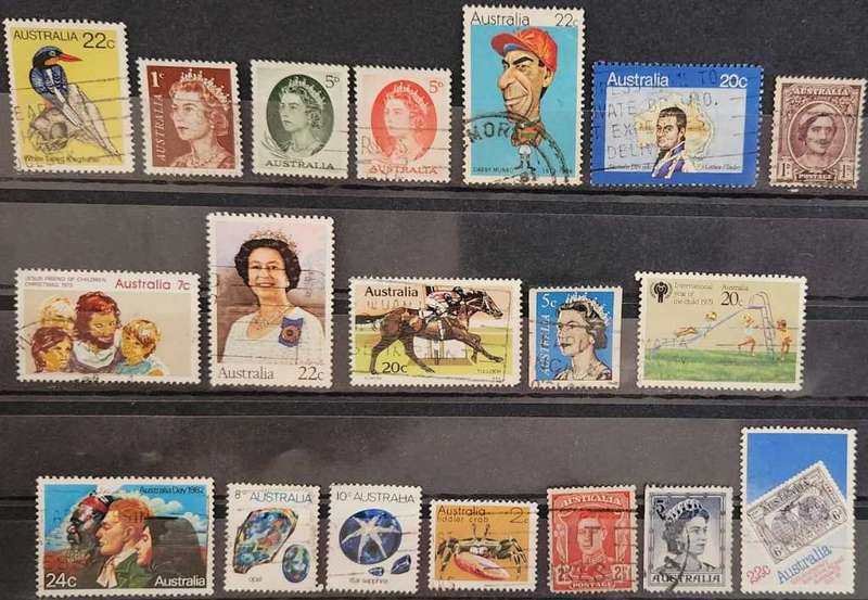 Stamps Australia mixed card