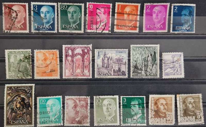 Stamps Spain mixed card