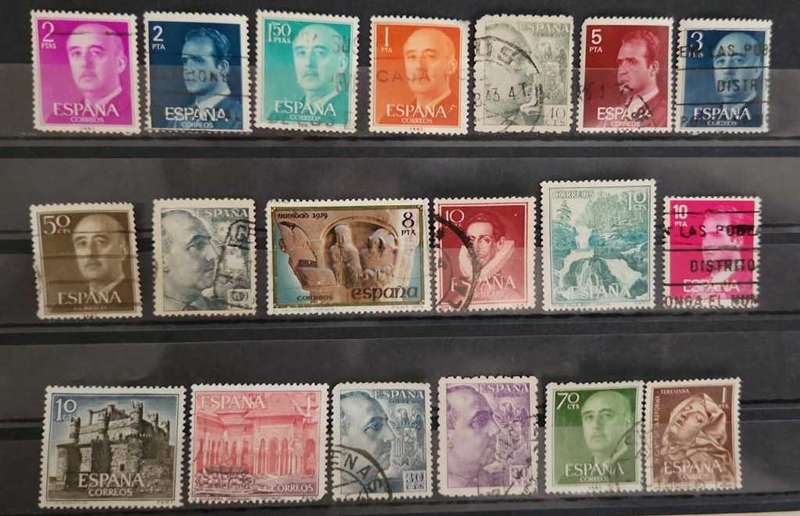 Stamps Spain mixed card