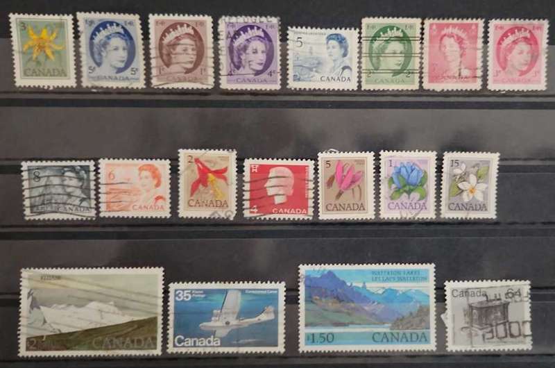 Stamps Canada mixed card