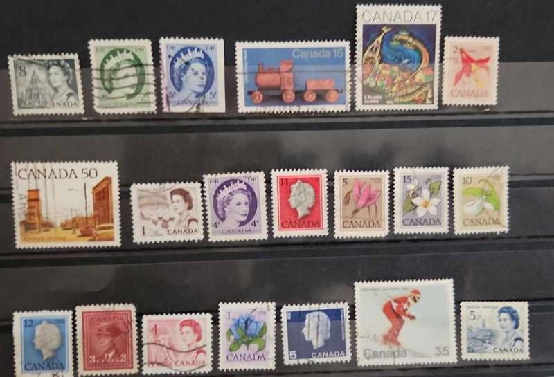 Stamps Canada mixed card