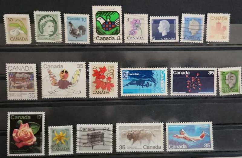 Stamps Canada mixed card