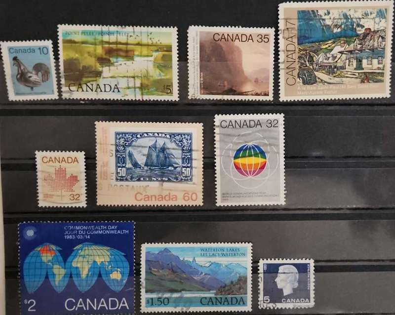 Stamps Canada mixed card