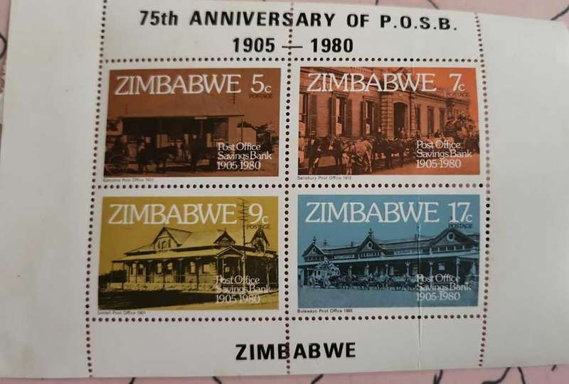 Stamps Zimbabwe Post Office 1980