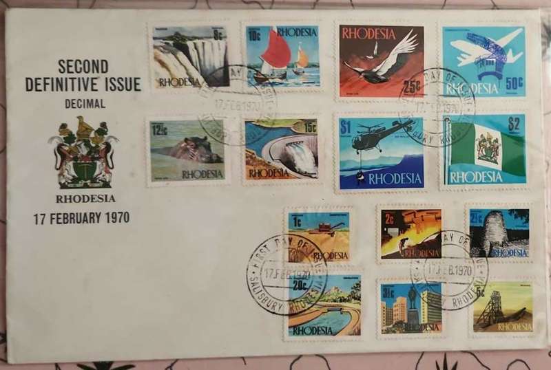 Postal History Rhodesia 1970 Industrial Development and Views of the Country