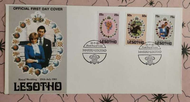 Postal History Lesotho 1981 The Royal Wedding of Prince Charles and Diana Spencer