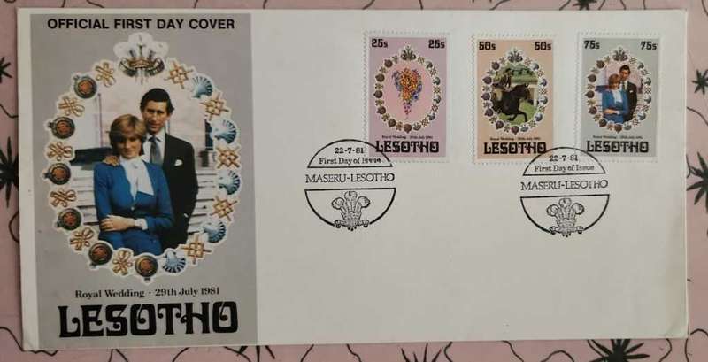 Postal History Lesotho 1981 The Royal Wedding of Prince Charles and Diana Spencer