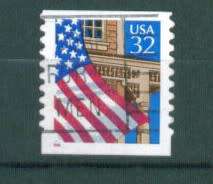 Stamps USA 1995 Flag Over Porch