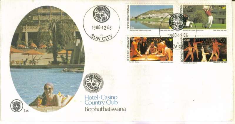FDC Bophuthatswana 1980 Tourism - Sun City