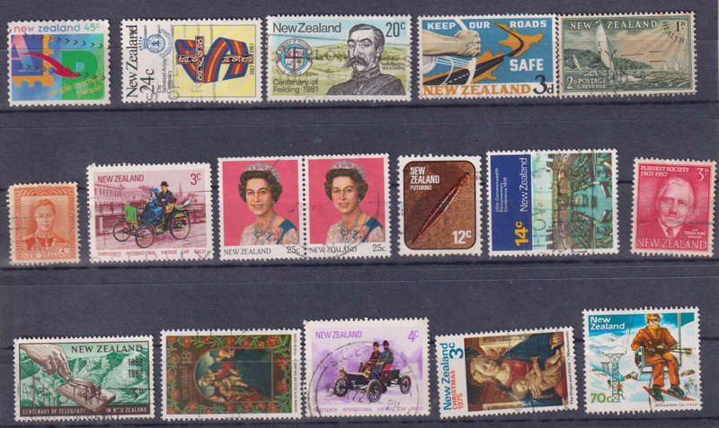 Stamps New Zealand Mix Card