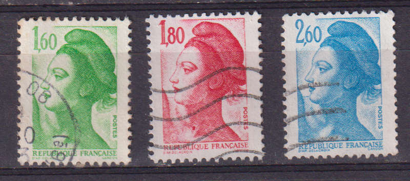 Stamps France 1982 `Liberty` - New Values