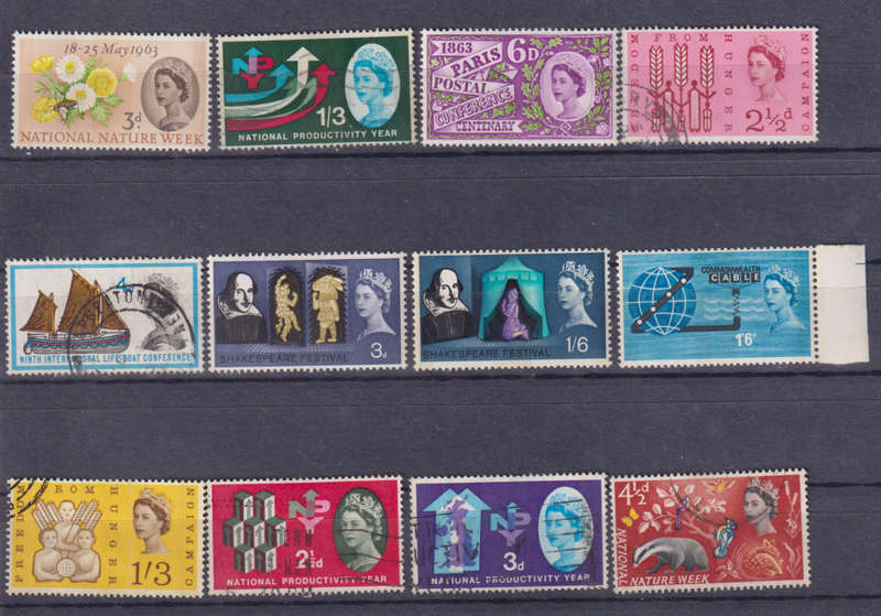 Stamps GB mixed card