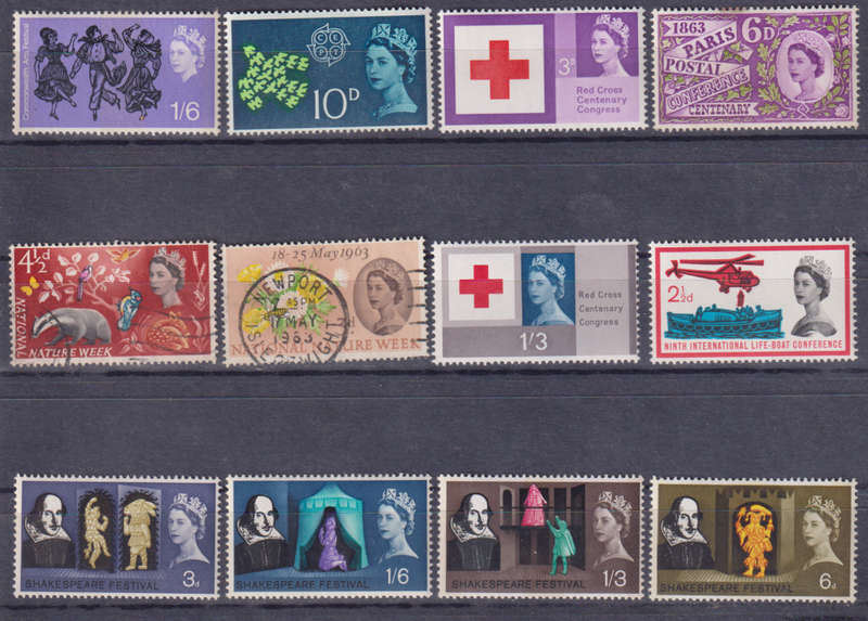 Stamps GB mixed card
