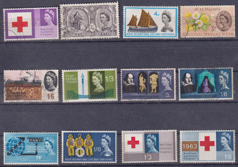 Stamps GB mixed card
