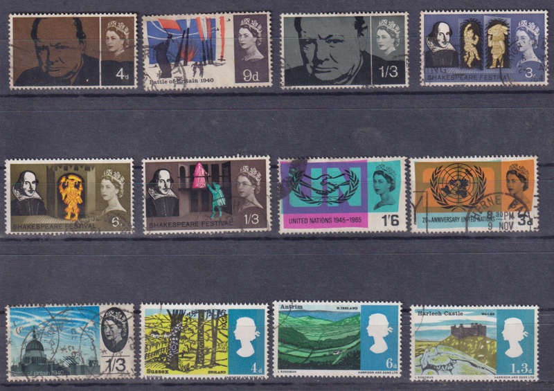Stamps GB mixed card