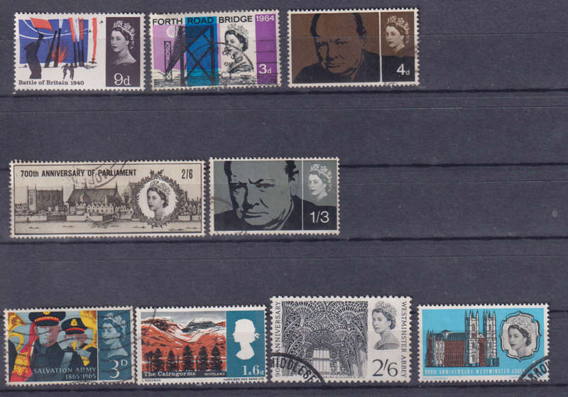 Stamps GB mixed card
