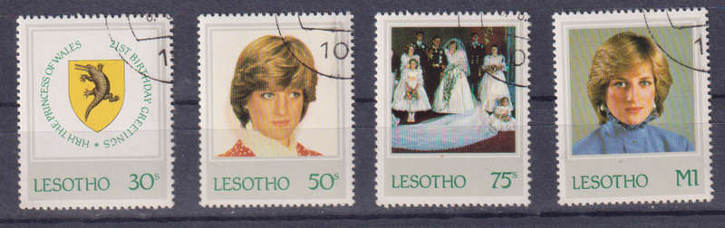 Stamps Lesotho 1982 The 21st Anniversary of the Birth of Princess Diana, 1961-1997