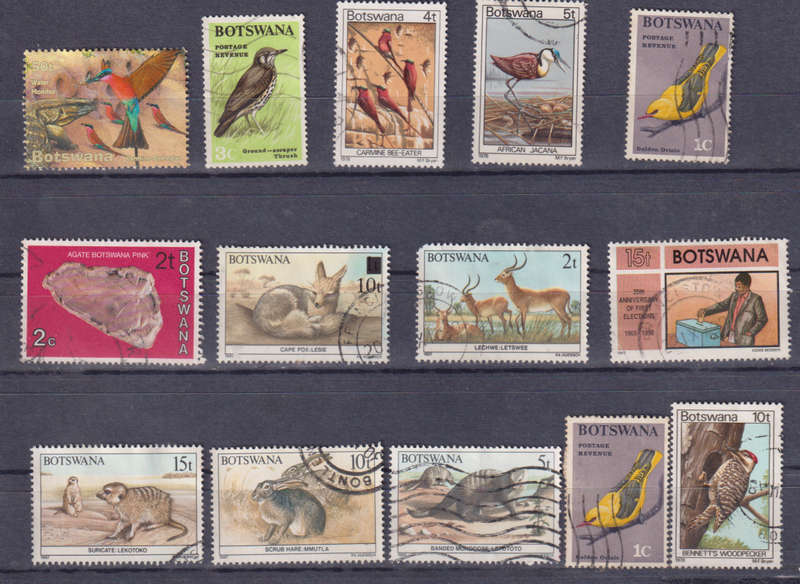 Stamps Botswana 1987 Mix Card - Card Not Included