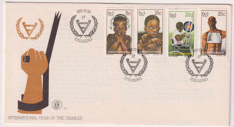FDC Bophuthatswana 1981 International Year of Disabled Persons