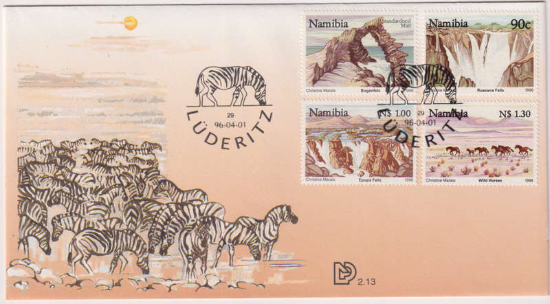 FDC Namibia 1996 Tourism