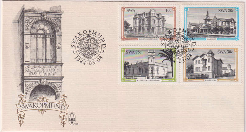 FDC SWA 1984 Historic Buildings of Swakopmund