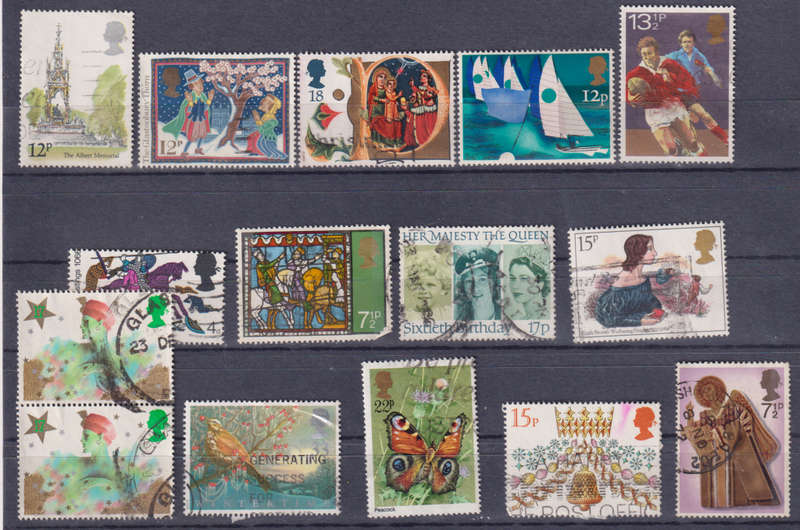 Stamps GB mixed card