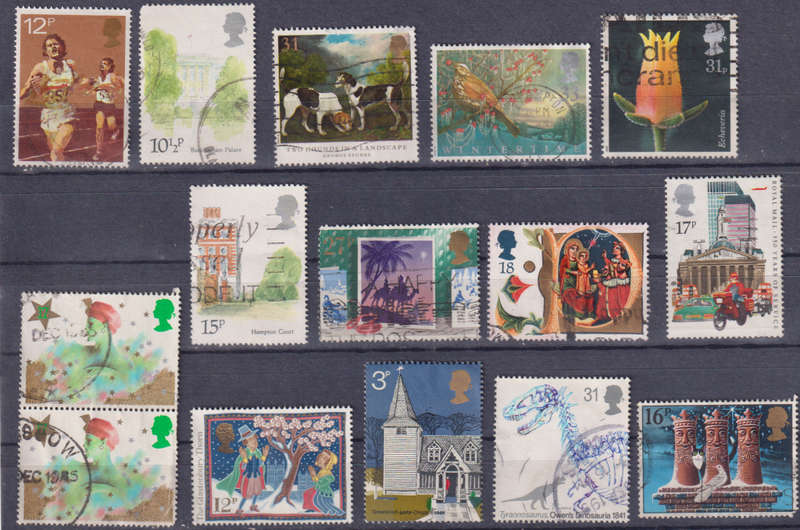 Stamps GB mixed card