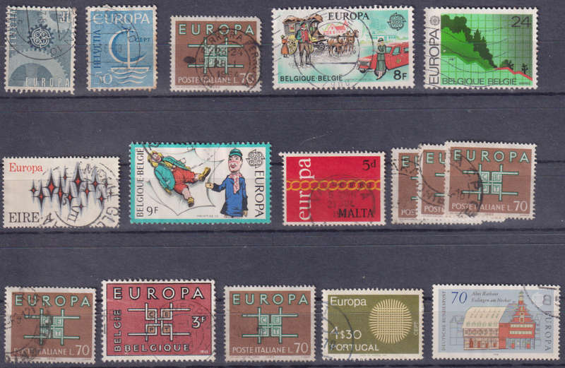 Stamps Europe mixed card