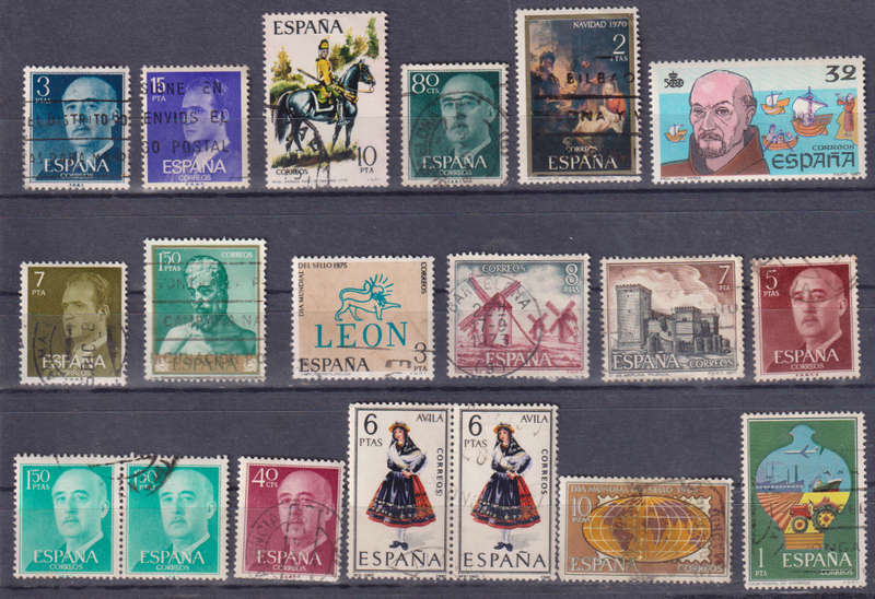 Stamps Spain mixed card
