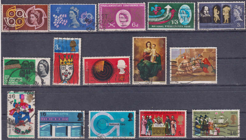 Stamps GB mixed card