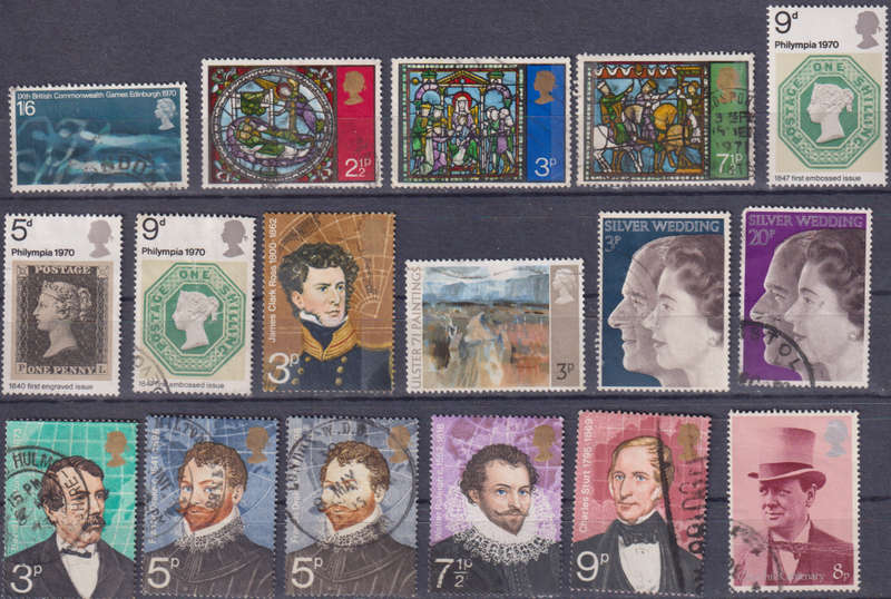 Stamps GB mixed card