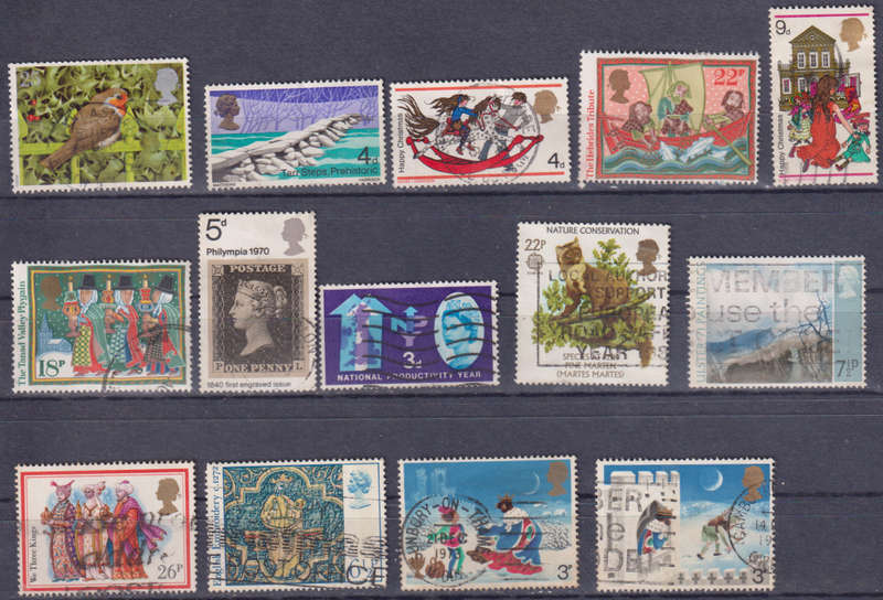 Stamps GB mixed card