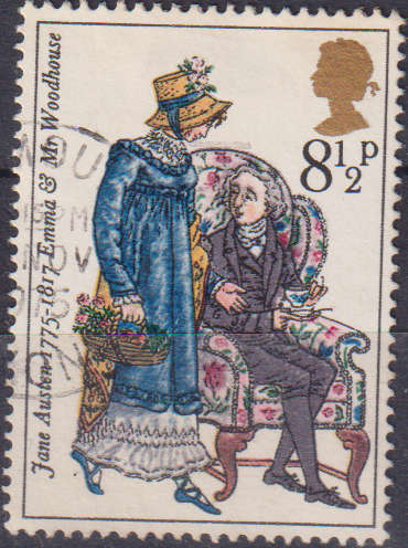 Stamps GB 1975 The 200th Anniversary of the Birth of Jane Austen, Novelist