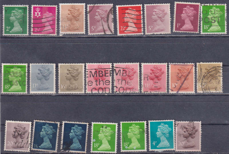 Stamps mixed world card