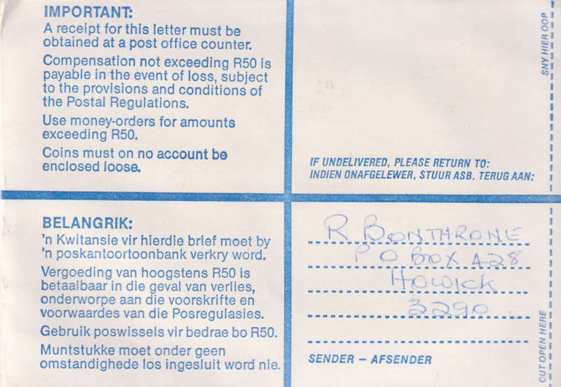 Postal History Howick