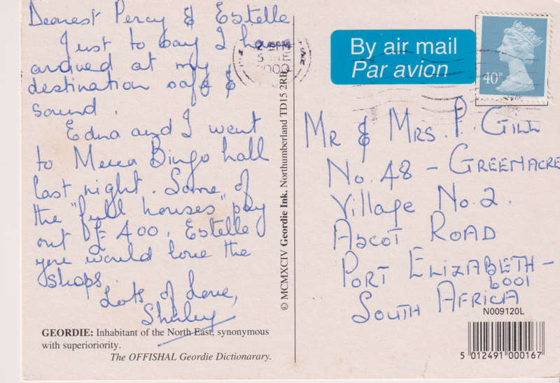 Post Card / Maxi Card used