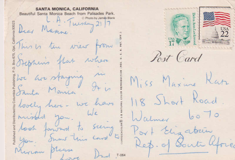 Post Card / Maxi Card used