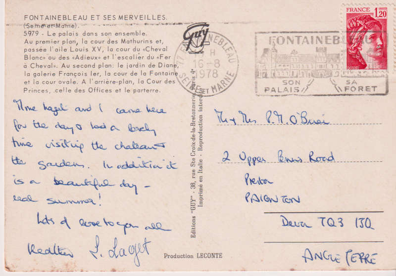 Post Card / Maxi Card used