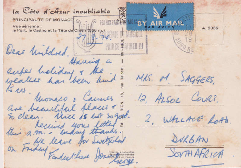 Post Card / Maxi Card used
